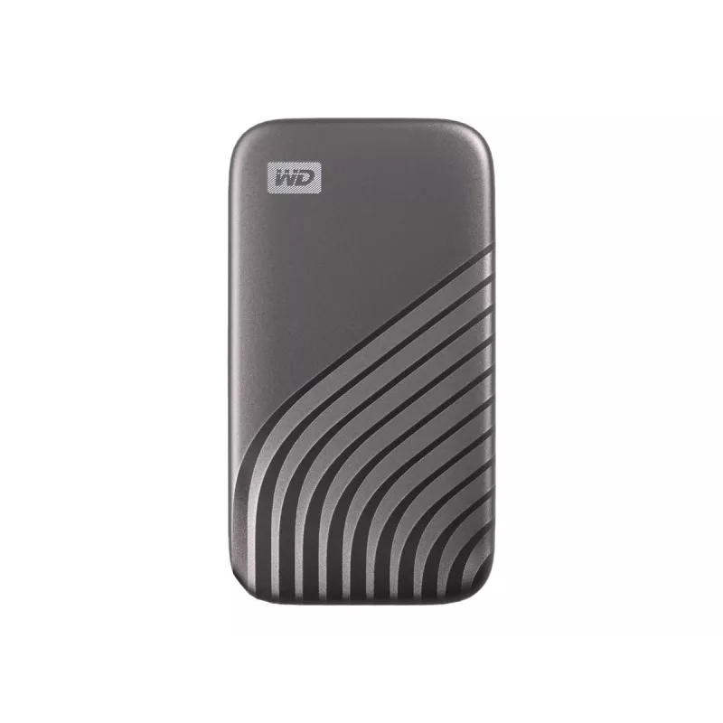 WD My Passport SSD WDBAGF0040BGY - SSD - encrypted - 4 TB - external (Portable) - USB 3.2 Gen 2 (USB-C Connector) - 256-Bit-AES - Grey