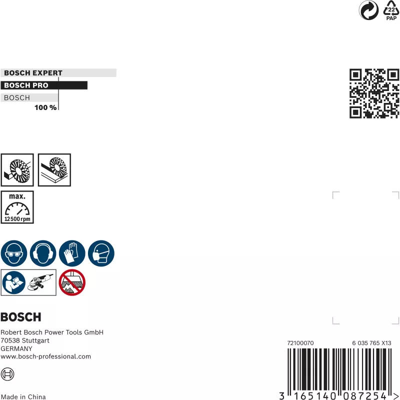 Wire wheel Bosch 2 608 622 059 Diameter 11.5 cm Wire thickness 0.5 mm