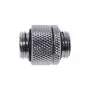 Alphacool Eiszapfen double nipple fitting Rotatable G1/4 AG to G1/4 AG - Chrome (17245)