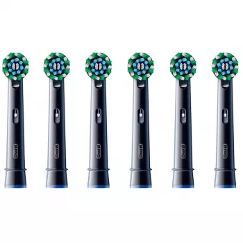 Oral-B Pro CrossAction CleanMaximizer replacement heads, black, 6 pcs