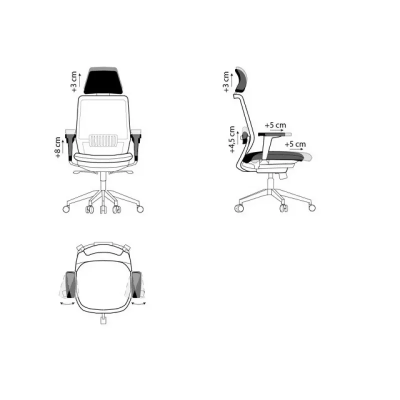SPECTRUM ergonomic office chair black