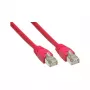 Networking Cable Alcasa Cat. 6 S/FTP RJ-45 Cat6 0.25m Red