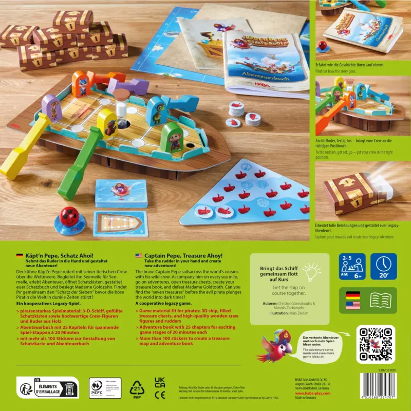 Captain Pepe Treasure Ahoy, Board Game