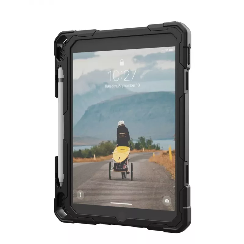 Tablet bumper case Urban Armor Gear Plasma Healthcare for Apple iPad 10.9 inch (10th Gen, 2022) — 27.7 cm, stand mode, 0.49 kg