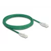 Network Cable DeLOCK RJ45 Cat.6A plug to plug 3m green