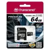 Flash Memory Transcend 64GB MicroSDXC UHS-I TS64GUSDU1