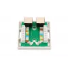 Surface-mount network socket Extralink EX.9649 — 2x RJ45 Cat5e STP