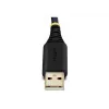 StarTech.com 2ft (60cm) 2-Port USB to Serial Adapter Cable, Interchangeable DB9 Screws/Nuts, COM Retention, USB-A to DB9 RS232, FTDI, Level-4 ESD Protection, Windows/macOS/ChromeOS/Linux - Rugged TPE Construction