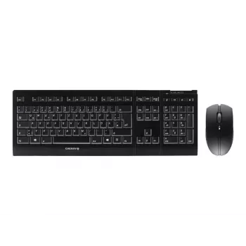 CHERRY B.UNLIMITED 3.0 keyboard Mouse included Office RF Wireless German Black