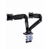 Monitor mount stand GEMBIRD MA-DA2-03 for up to 35 inch screens, clamp, VESA 75x75–100x100, 20 kg, black, dual-display