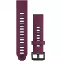 Silicone watch band GARMIN Quickfit 010-13391-04, 20 mm, Graphite/Red