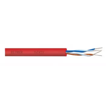Fire alarm cable BITNER YnTKSY 2x2x0.8 100m — 2 pairs, conductor 0.8 mm, 100 m reel