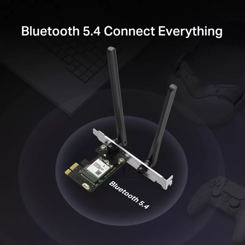 Wireless USB Adapter MERCUSYS MA70XE AX1800 with Bluetooth 5.4 — Wi‑Fi 6 (AX1800)