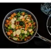 Frying pan KOHERSEN NX CERAMIC 24 cm, stainless steel body, NX CERAMIC non-stick coating, induction compatible, with lid