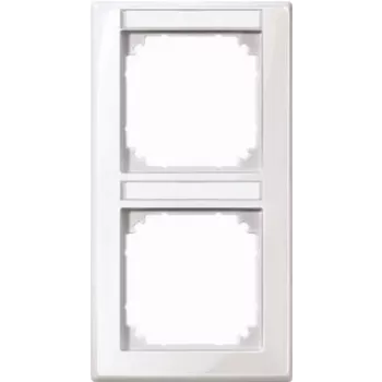 MERTEN Frame 2-way with label carrier 470219 M-SMART polar white Glossy 470219 470219 (470219)