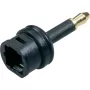 Toslink-Coupling to 3,5 mm, Adapter black