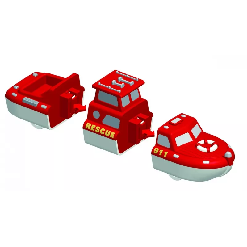 Vehicle set Popular Playthings Mix or Match Vehicles Fire and Rescue