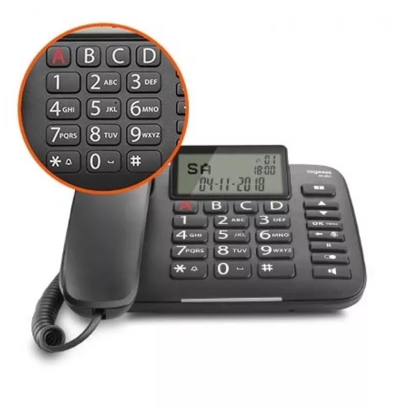 Gigaset DL380 Corded Phone, Black