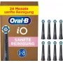 Oral-B replacement brush heads iO Gentle Clean 8-pack, black — for sensitive areas and gum care