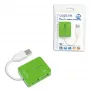 USB Hub LOGILINK UA0138 — 4‑port USB 2.0 hub, green, up to 480 Mbit/s