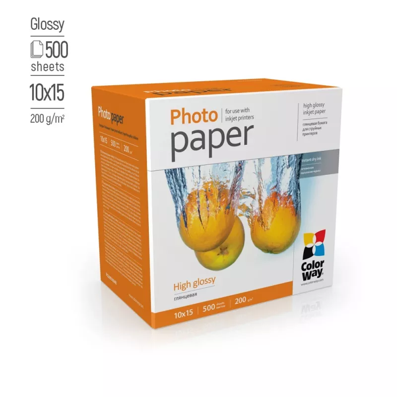Photo paper ColorWay PG2005004R 200 g/m² 10x15 cm High Glossy