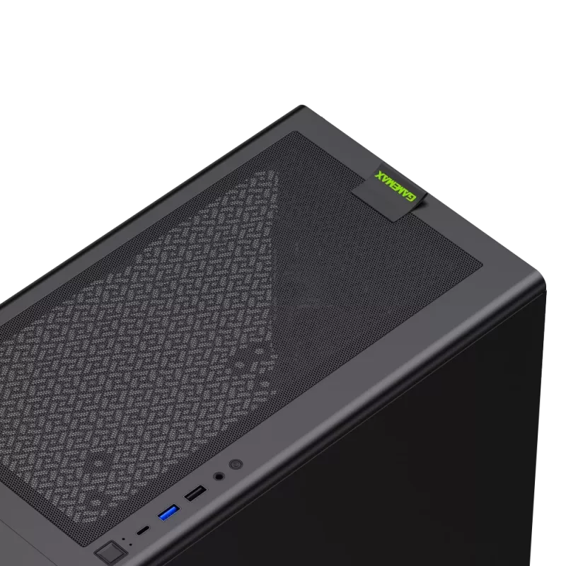 Gamemax Case | AERIS 330 MB | Black | Mini Tower | Power supply included No