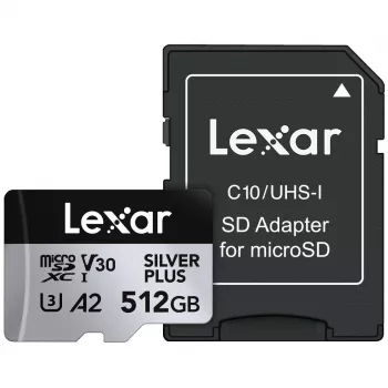 Flash Memory Lexar 512GB UHS-I microSDXC SILVER PLUS
