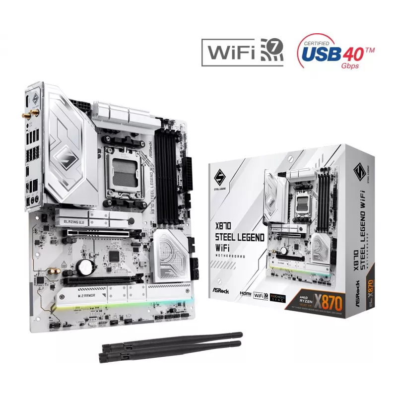 ASRock X870 Steel Legend WiFi AM5 ATX Motherboard