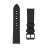 Leather strap FIXED FIXLST-20MM-BK — 20 mm quick-release black for smartwatches