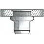 Blind rivet nut GESIPA M6x9x18 for sheet thickness 3.0–5.5 mm, pack of 250