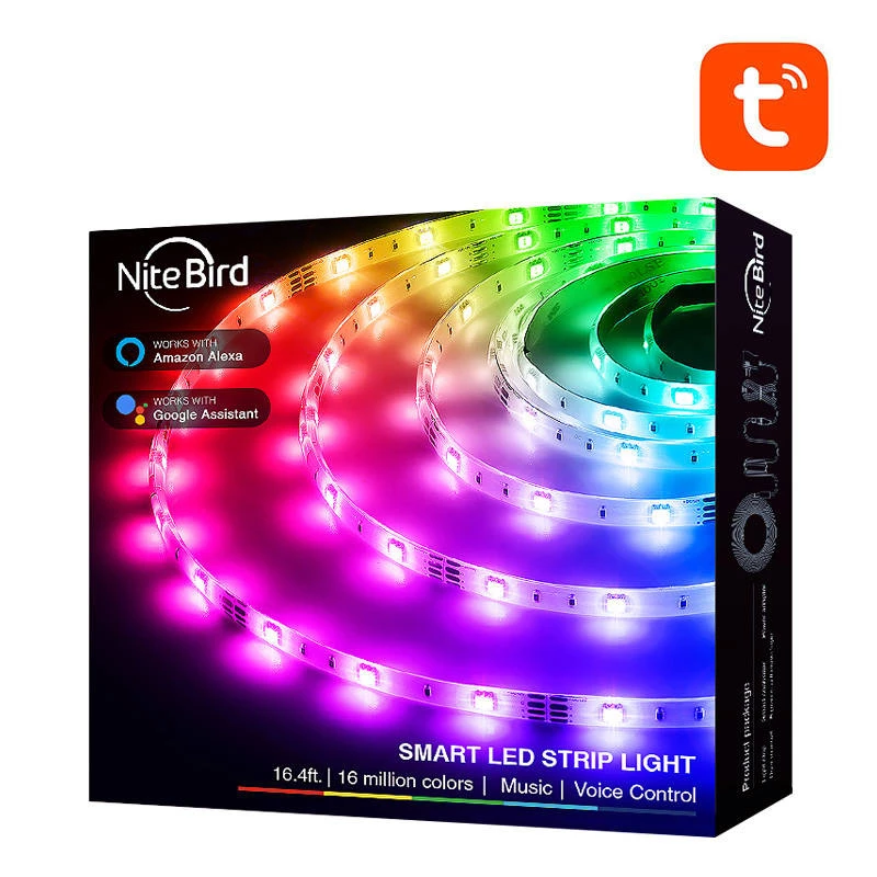 LED light strip NiteBird SL3 by gosund | nitebird — Smart WiFi RGB, 2×5 m, Tuya