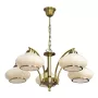 Activejet Classic ceiling chandelier pendant lamp RITA Patina 5xE27 for living room