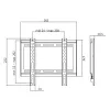 TV mount LogiLink BP0034 106.7 cm (42 inch) Black Stainless steel