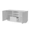 Chest of drawers Cama Meble LIVERTI 150x42x78 cm, white, particle board, 1 drawer