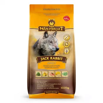 Dry dog food Wolfsblut Jack Rabbit 12.5 kg — grain-free, rabbit flavor, 28% protein, 19% fat