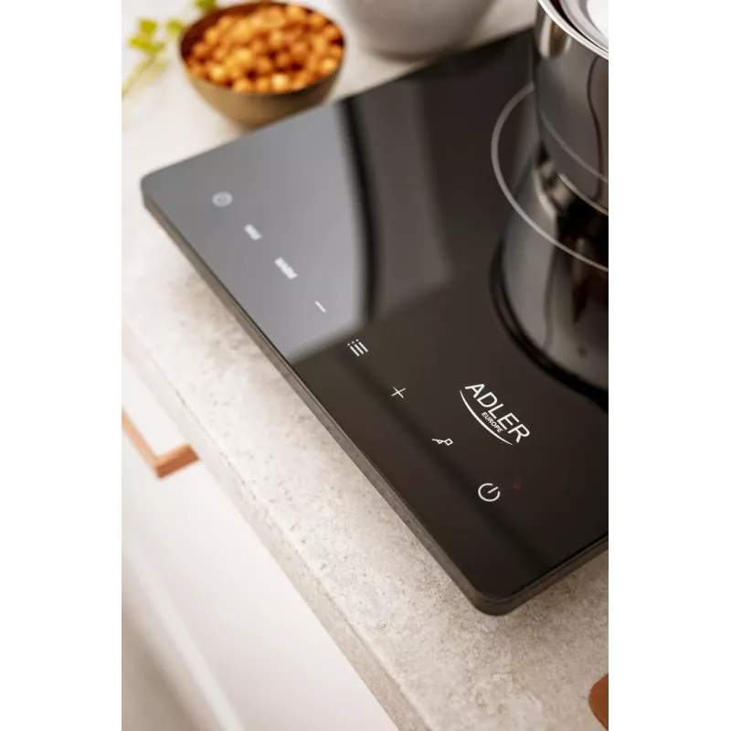 Adler AD 6513 hob Black Countertop 29 cm Zone induction hob 1 zone(s)