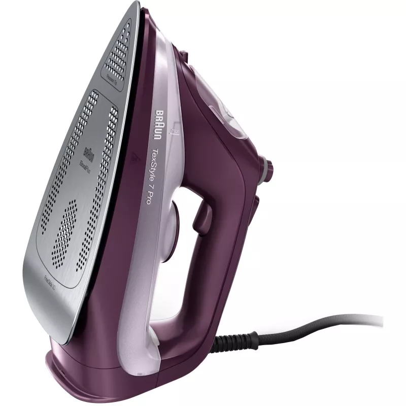 Braun TexStyle 7 Pro SI 7181 VI iron Dry & Steam iron EloxalPlus soleplate 3100 W Violet