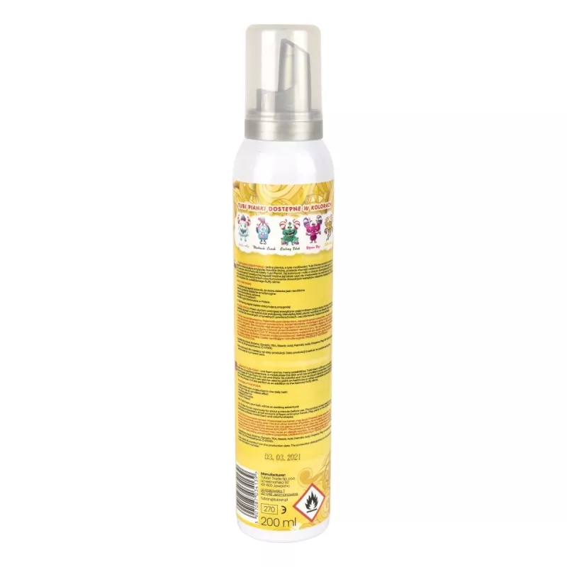 Bath foam toy Tuban TUBI FOAM YELLOW 200 ml