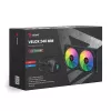 Liquid cooling kit SAVIO VELOX 240 mm Black — 240 mm radiator, 205×450 mm, 2 fans, TDP 250 W
