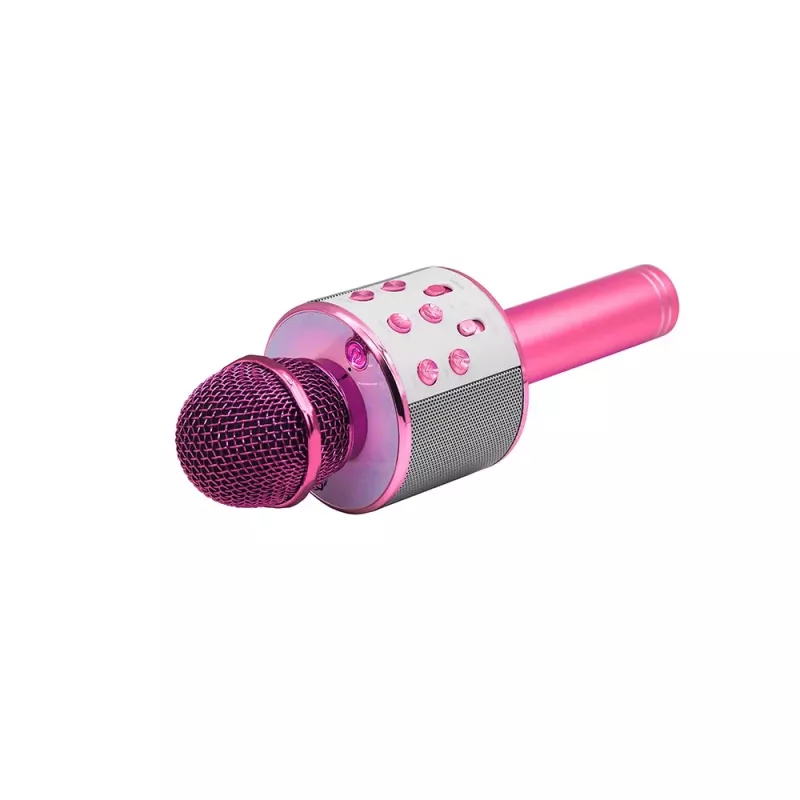 Microphone MANTA MIC11-PK Pink — wired 3.5 mm jack, lightweight handheld