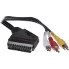 SCART cable ShiverPeaks AVK 407-200 SC with switch and 3×RCA connectors