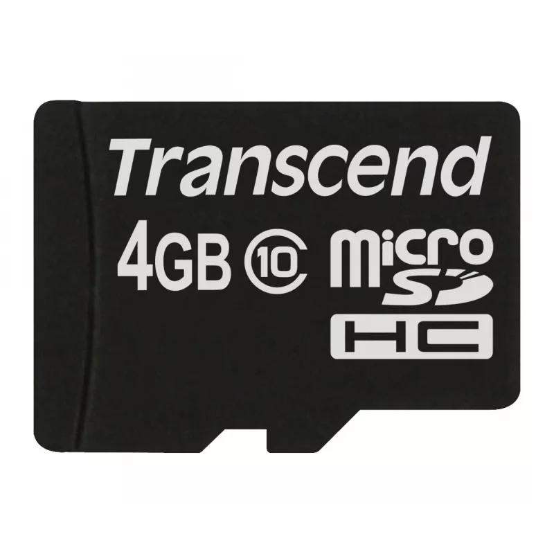 Flash memory Transcend 4GB MicroSDHC Class 10 TS4GUSDC10