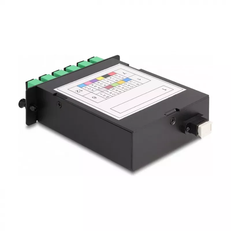 DeLOCK Fiber Optic HD Cassette MPO male to 12 x SC Simplex female 12 fibers Single-mode 9/125 µm