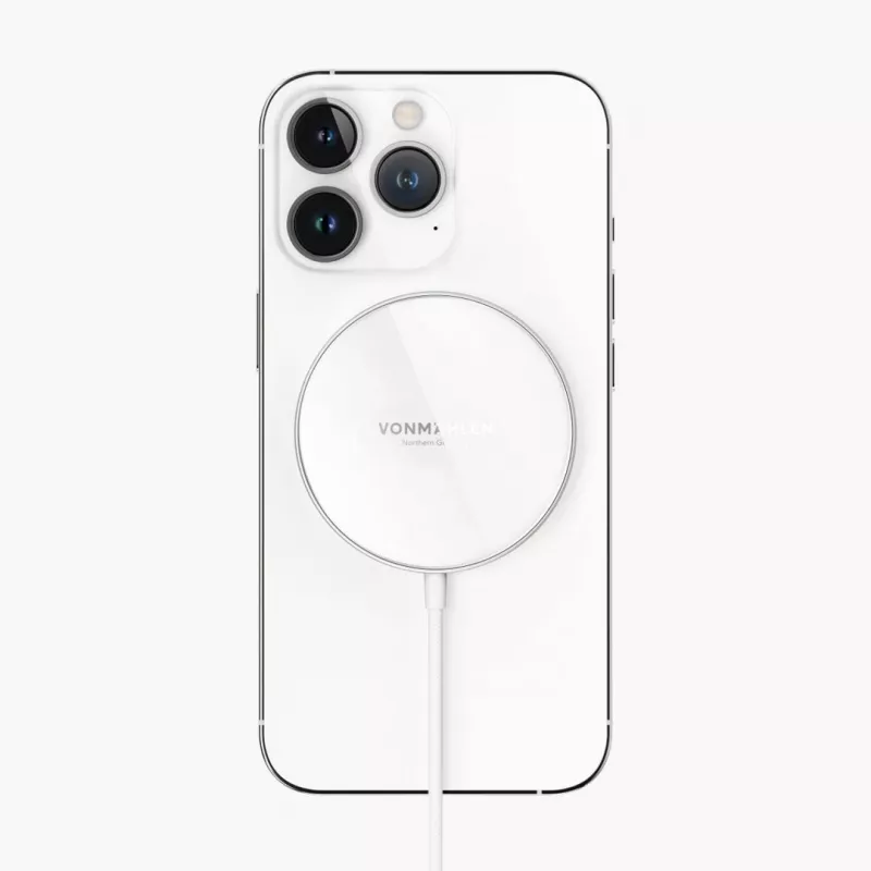 Vonmählen Aura Mini Magnetic Wireless Charging Pad, White