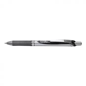 Clip-on retractable pen Pentel Energel XM Klick Black
