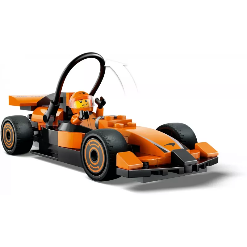 LEGO City F1 Racer McLaren Racing Car 60442 — building set, 86 pieces, 1 minifigure, age 6+