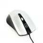 Wired ambidextrous optical mouse GEMBIRD MUS-4B-01-BS, USB Type-A, 1200 DPI, 4 buttons, black/silver