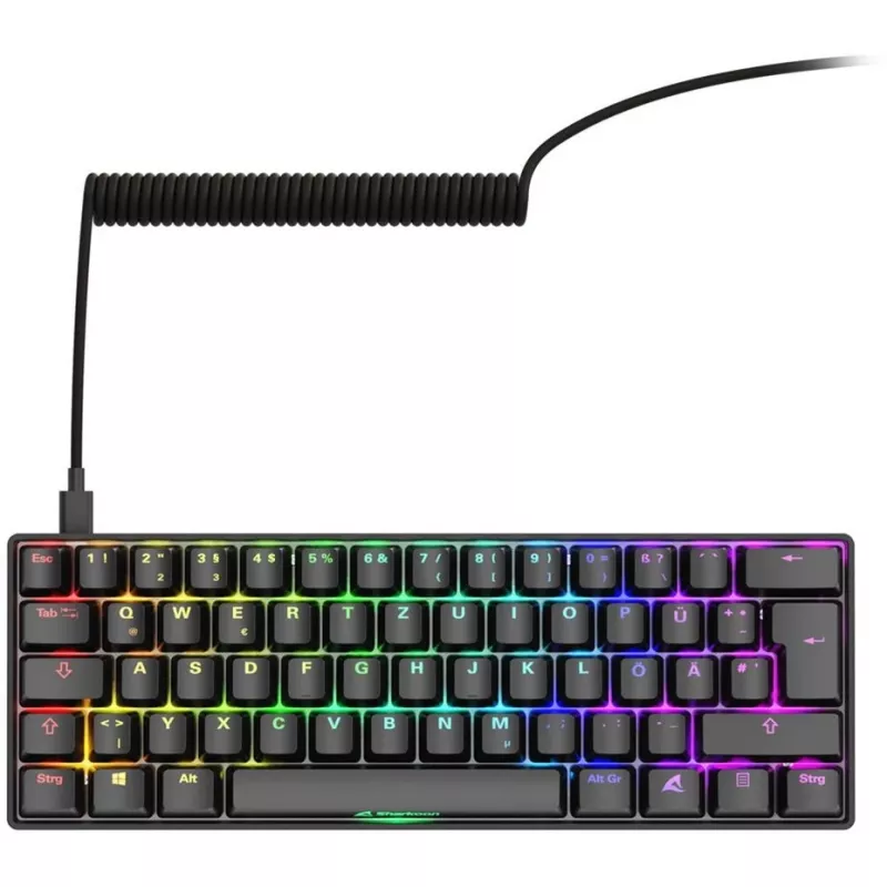 Sharkoon 100065629 keyboard Home USB QWERTZ German Black