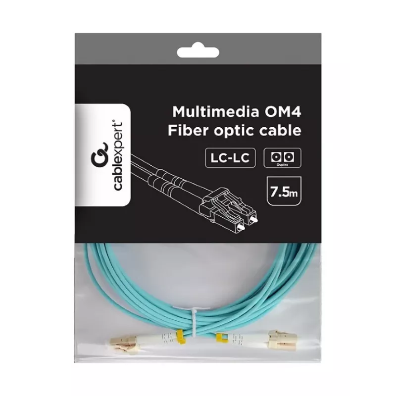 Multimode cable duplex OM4 50/125,LC/LC,7.5m