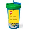 Room Copenhagen LEGO cup with straw Iconic Boy Bright Blue (blue/green, 500ml)